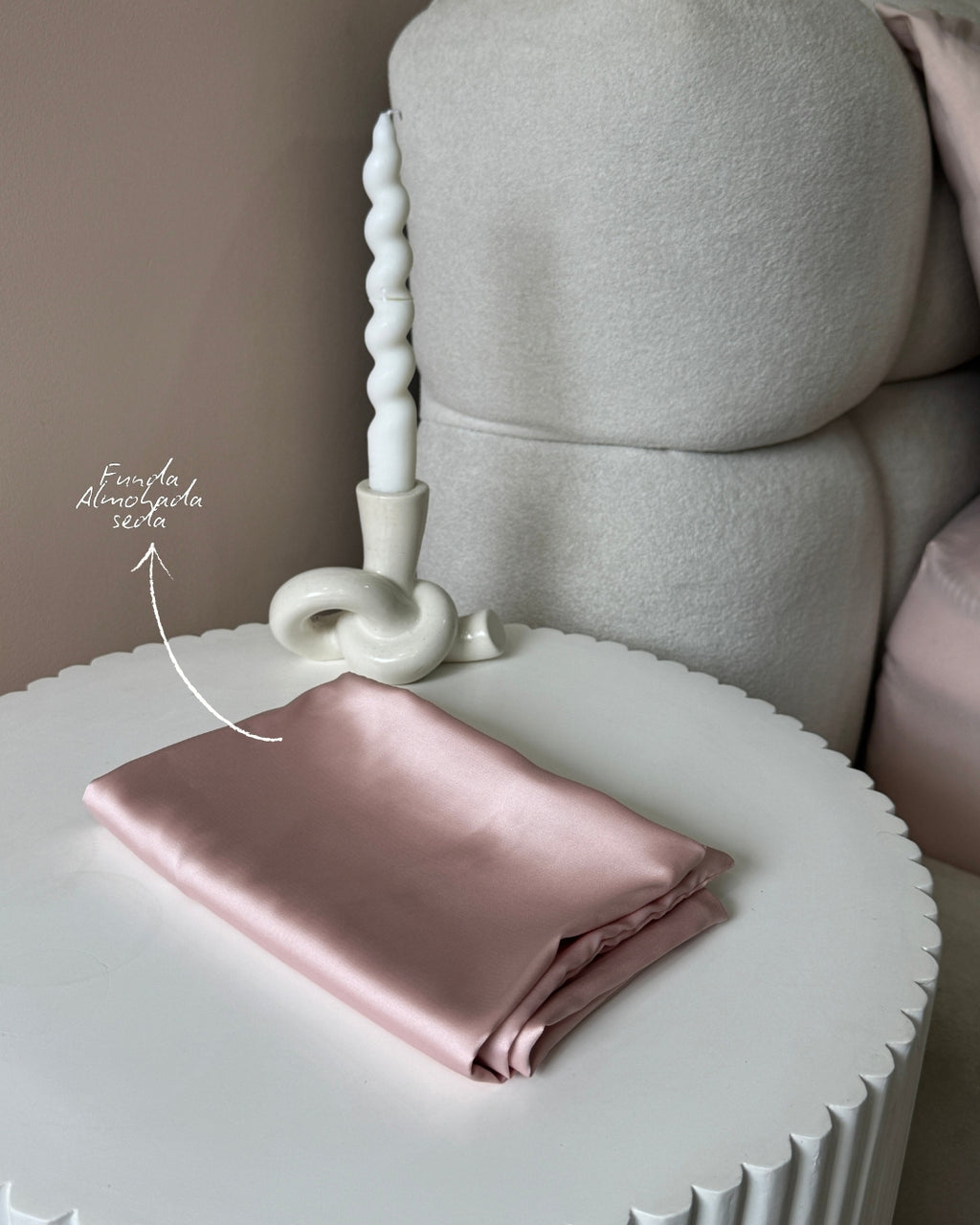 Funda almohada seda