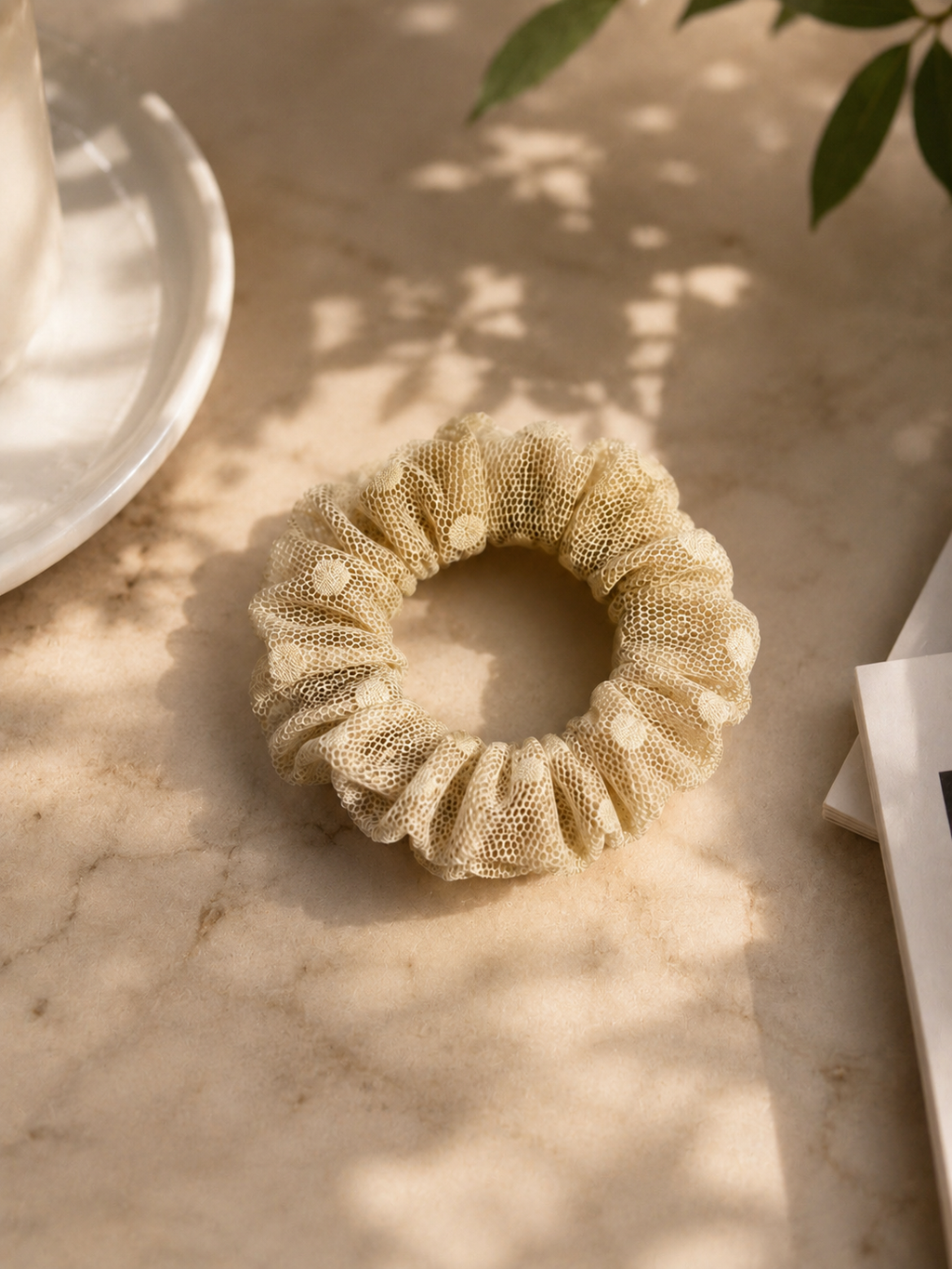 Scrunchie pequeño maya amarillo